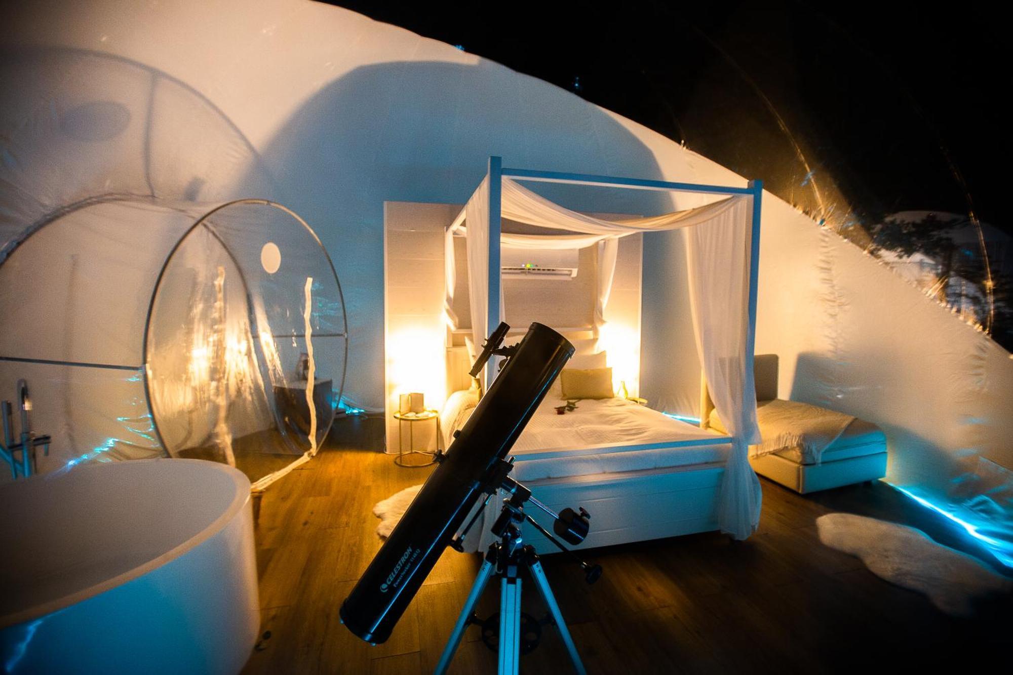 Burbujas Astronomicas Albarari Sanxenxo Hotel Ngoại thất bức ảnh